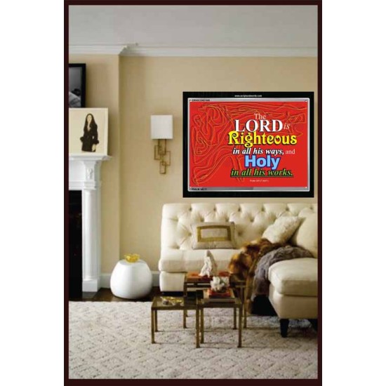 THE LORD IS RIGHTEOUS   Scriptural Portrait Frame   (GWASCEND1948)   