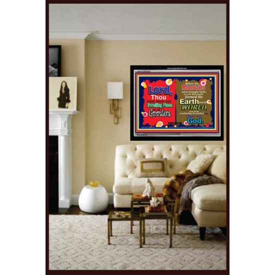 THOU HAST BEEN OUR DWELLING PLACE   Framed Religious Wall Art    (GWASCEND2024A)   