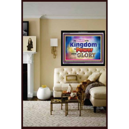 THINE IS THE KINGDOM   Frame Large Wall Art   (GWASCEND3074)   
