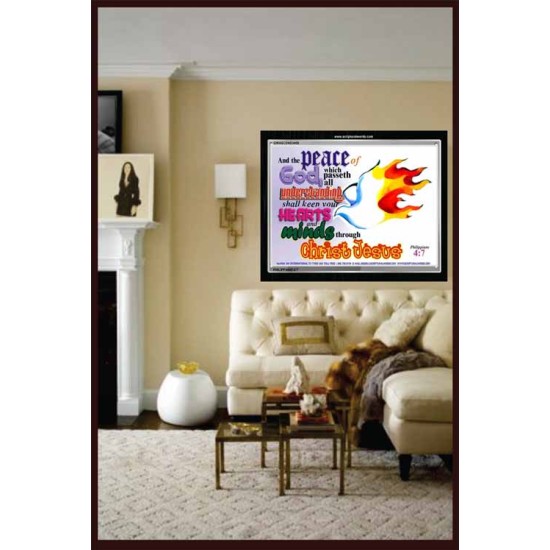 THE PEACE OF GOD   Framed Office Wall Decoration   (GWASCEND3459)   