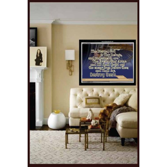 THE ETERNAL GOD   Framed Bible Verses   (GWASCEND3541)   