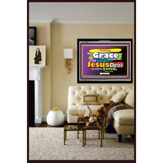 THE GRACE OF THE LORD   Custom Frame Scriptural ArtWork   (GWASCEND3696)   