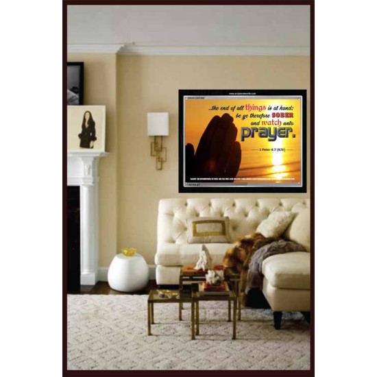 WATCH AND PRAY   Christian Wall Art Poster   (GWASCEND3887)   