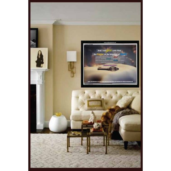 THE KEYS OF THE KINGDOM   Scripture Art Frame   (GWASCEND3902)   