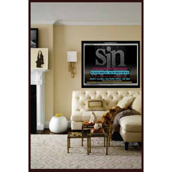 SIN   Framed Bible Verse Online   (GWASCEND4095)   