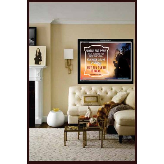 WATCH AND PRAY   Scripture Art Prints Framed   (GWASCEND4746)   