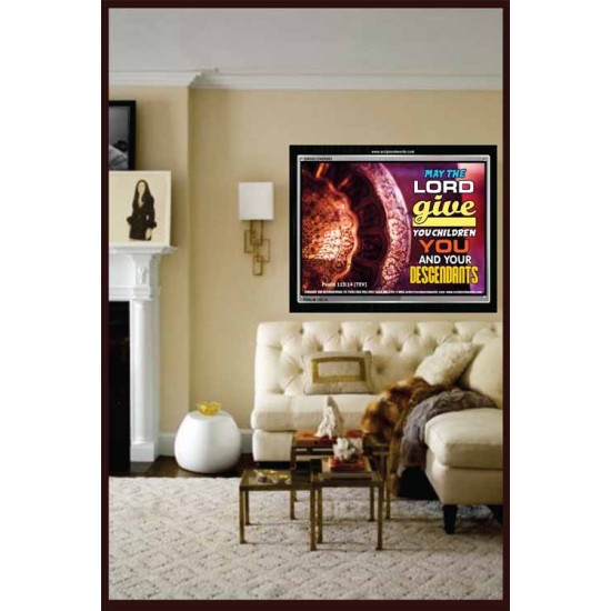 THE LORDS INHERITANCE   Framed Sitting Room Wall Decoration   (GWASCEND6593)   