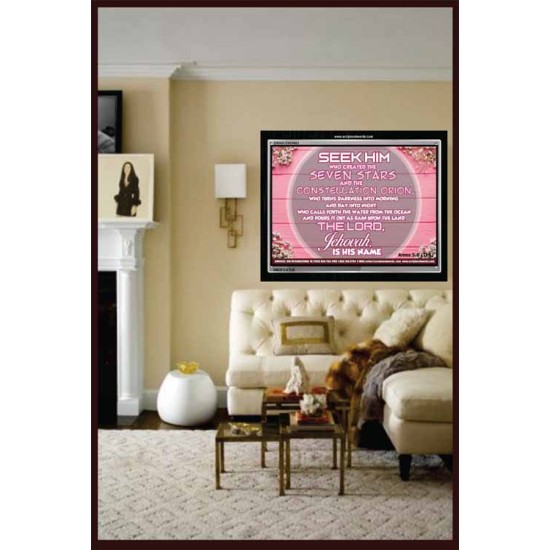 THE LORD JEHOVAH   Large Frame Scripture Wall Art   (GWASCEND6683)   