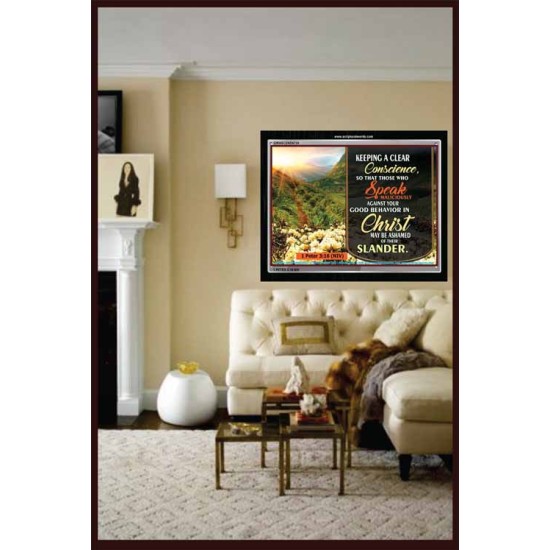 A CLEAR CONSCIENCE   Scripture Frame Signs   (GWASCEND6734)   