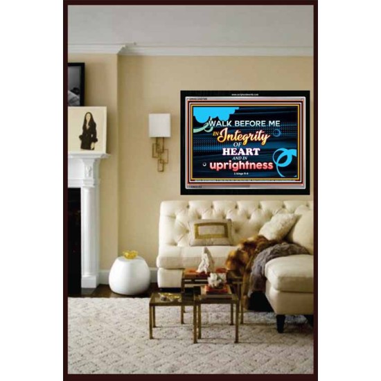 WALK IN INTEGRITY   Unique Bible Verse Frame   (GWASCEND7559)   