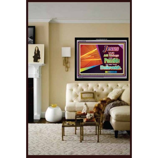 ALL THINGS ARE POSSIBLE   Inspiration Wall Art Frame   (GWASCEND7936)   
