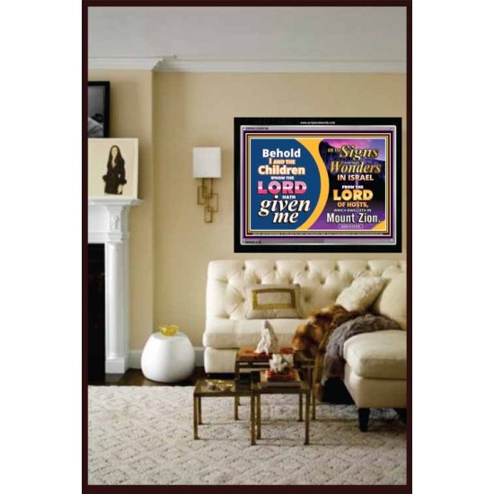 SIGNS AND WONDERS   Framed Scriptural Dcor   (GWASCEND8180)   