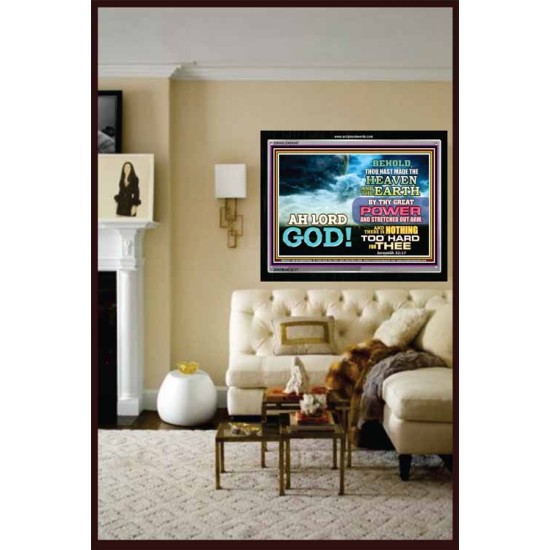 THY GREAT POWER   Christian Quotes Framed   (GWASCEND8387)   