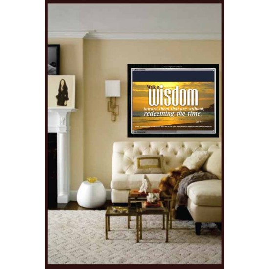 WALK IN WISDOM   Bible Verse Wall Art   (GWASCEND865)   