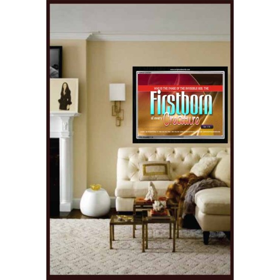 THE FIRSTBORN OF EVERY CREATURE   Large Framed Scripture Wall Art   (GWASCEND881)   