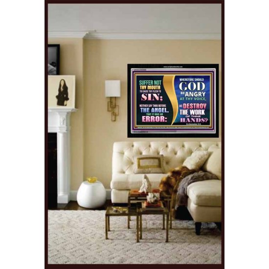 SIN NOT   Scripture Art Wooden Frame   (GWASCEND8899)   