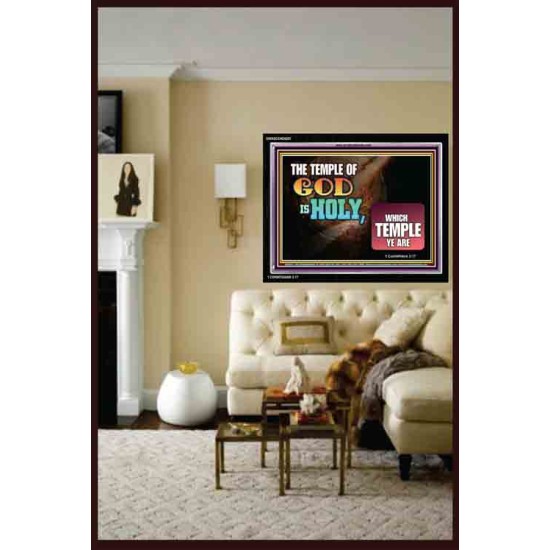 TEMPLE OF GOD IS HOLY   Scriptures Wall Art   (GWASCEND9297)   