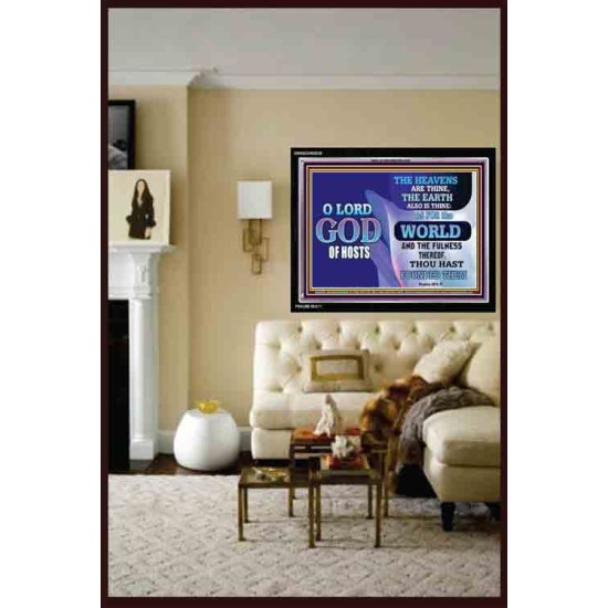 THE HEAVENS ARE THINE   Custom Christian Artwork Framed   (GWASCEND9339)   