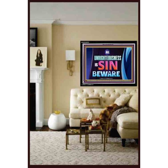 ALL UNRIGHTEOUSNESS IS SIN   Printable Bible Verse to Frame   (GWASCEND9376)   