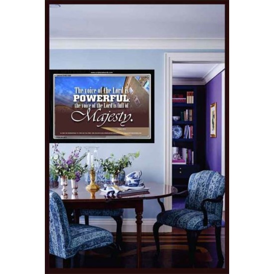 THE VOICE OF THE LORD IS POWERFUL   Encouraging Bible Verses Framed   (GWASCEND1569)   