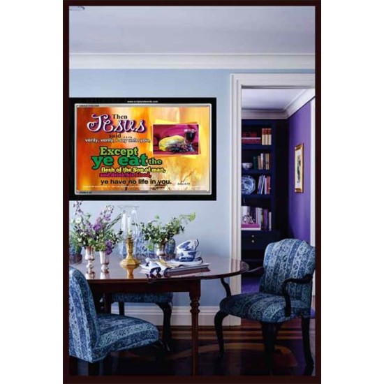 VERY VERY I SAY UNTO YOU   Framed Office Wall Decoration   (GWASCEND2061)   