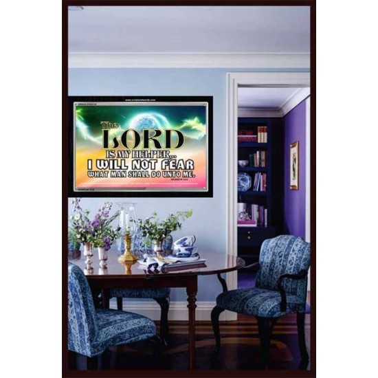 THE LORD IS MY HELPER   Custom Biblical Painting   (GWASCEND310)   