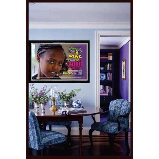 WHOSO FINDETH A WIFE   Frame Large Wall Art   (GWASCEND3421)   