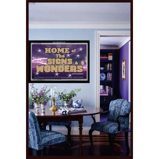 SIGNS AND WONDERS   Framed Bible Verse   (GWASCEND3536)   