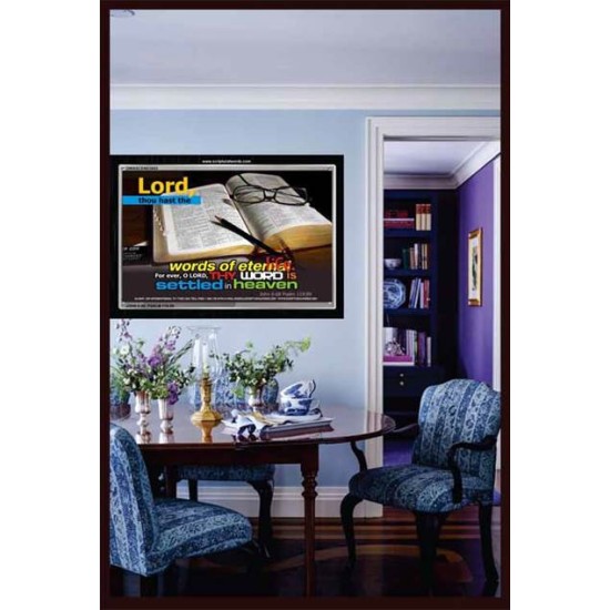 THE WORD OF ETERNAL LIFE   Contemporary Christian Poster Framed   (GWASCEND3843)   