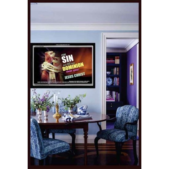 SIN SHALL NOT HAVE DOMINION   Frame Biblical Paintings   (GWASCEND3983)   