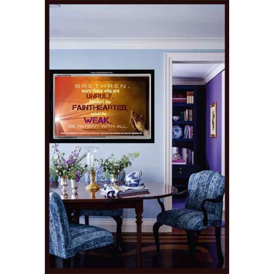 UPHOLD THE WEAK   Inspirational Wall Art Frame   (GWASCEND4008)   