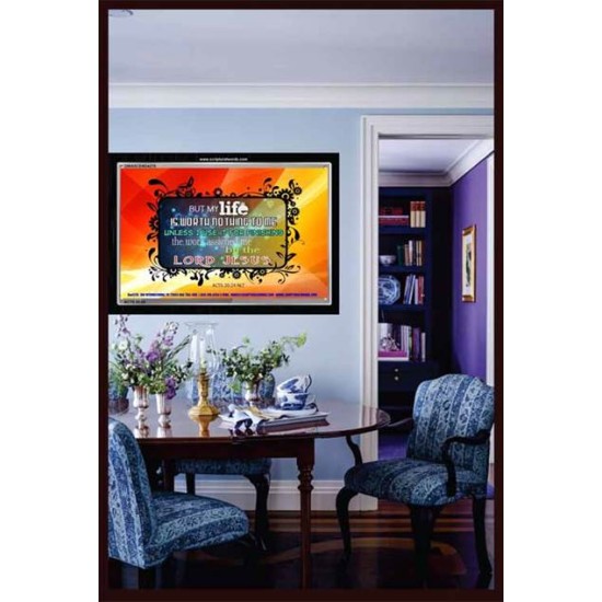THE WORTH OF LIFE   Framed Interior Wall Decoration   (GWASCEND4270)   
