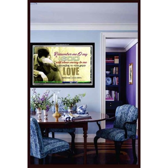 SHOW ME MERCY   Inspirational Bible Verses Framed   (GWASCEND4424)   