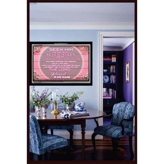 THE LORD JEHOVAH   Large Frame Scripture Wall Art   (GWASCEND6683)   