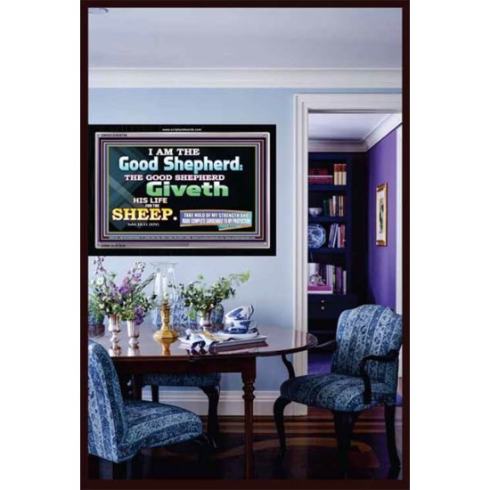 THE GOOD SHEPHERD   Framed Children Room Wall Decoration   (GWASCEND6756)   