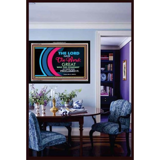 THE WORD   Custom Frame Scripture Art   (GWASCEND7554)   