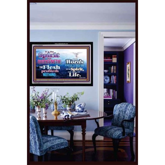 THE FLESH PROFITS NOTHING   Framed Interior Wall Decoration   (GWASCEND8303)   