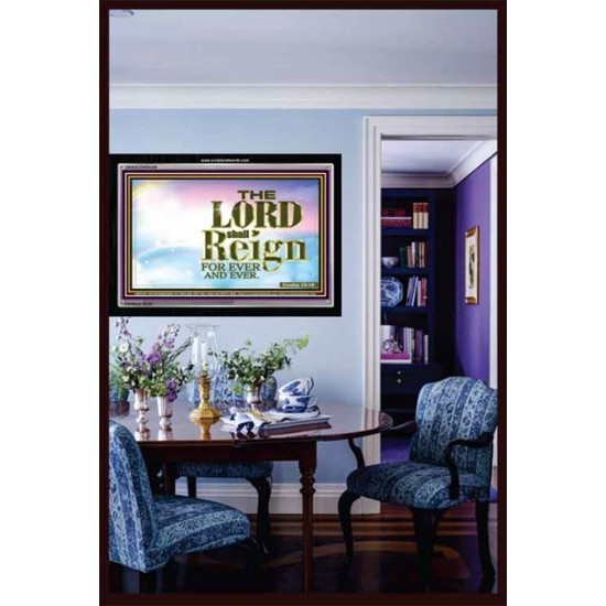 THE LORDS REIGN   Bible Verse Frame for Home Online   (GWASCEND8349)   