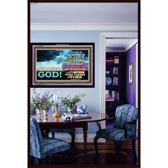 THY GREAT POWER   Christian Quotes Framed   (GWASCEND8387)   