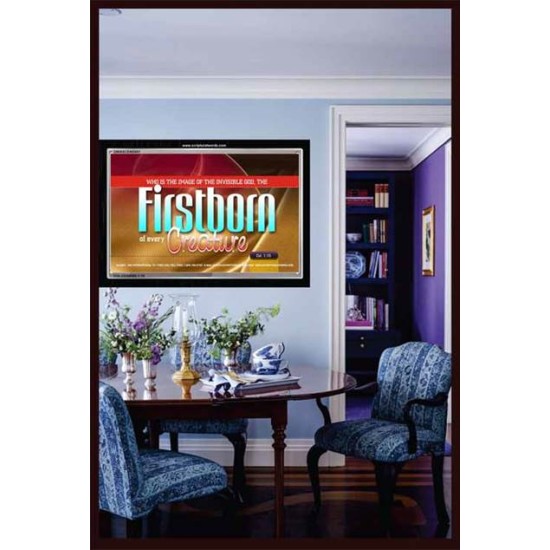 THE FIRSTBORN OF EVERY CREATURE   Large Framed Scripture Wall Art   (GWASCEND881)   