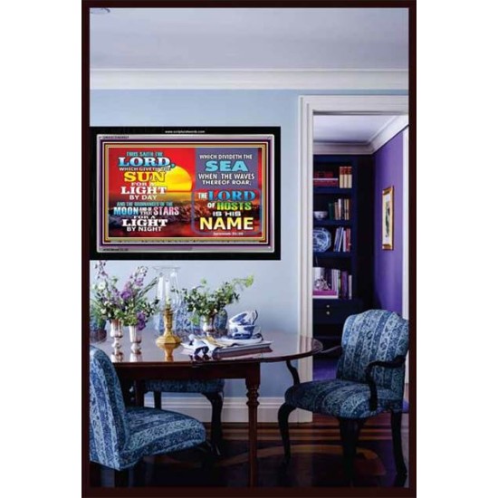 THUS SAID THE LORD   Framed Guest Room Wall Decoration   (GWASCEND8921)   