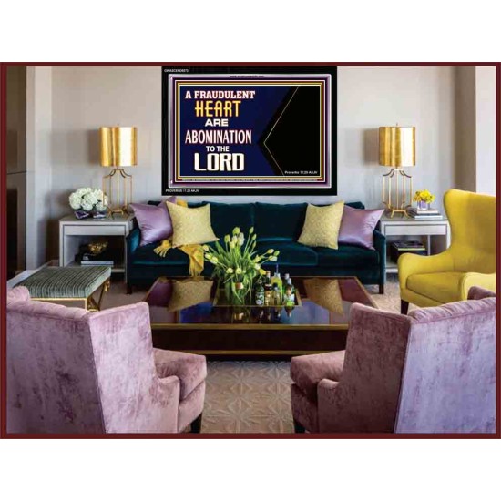 WHAT ARE ABOMINATION TO THE LORD   Large Framed Scriptural Wall Art   (GWASCEND9273)   