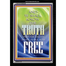 THE TRUTH SHALL MAKE YOU FREE   Scriptural Wall Art   (GWASCEND049)   