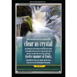 WATER OF LIFE   Christian Quotes Framed   (GWASCEND082)   "25x33"