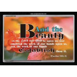 THE BEAUTY OF THE LORD   Bible Verse Frame Online   (GWASCEND1020)   