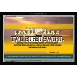 THE WORD OF GOD IS QUICK AND POWERFUL   Framed for Home Online   (GWASCEND1026)   