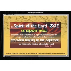 THE SPIRIT OF THE LORD   Christian Frame Art   (GWASCEND1085)   