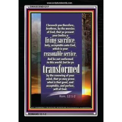 A LIVING SACRIFICE   Bible Verses Framed Art   (GWASCEND1217)   