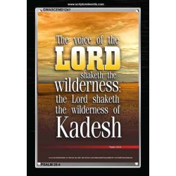 VOICE OF THE LORD IS POWERFUL   Scripture Wall Art   (GWASCEND1241)   "25x33"