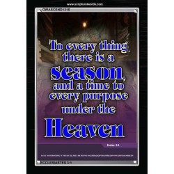 A TIME TO EVERY PURPOSE   Bible Verses Poster   (GWASCEND1315)   "25x33"